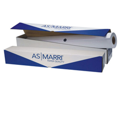 Immagine di Carta J.80S - per plotter inkjet - 610 mm x 50 mt - 80 gr - bianco opaco - As Marri [8657]