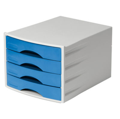 Immagine di Cassettiera Eco - L 290 x H 230 x P 360 mm - Azzurro - Durable [7762-06]