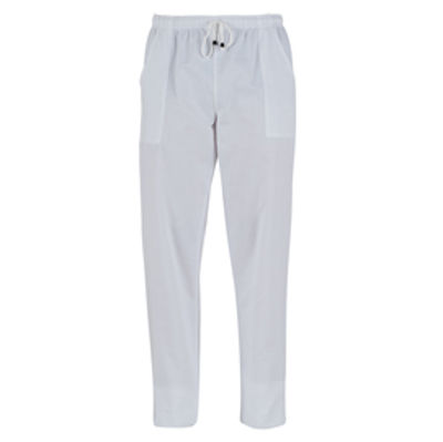 Immagine di Pantalone Pitagora - unisex - 100 cotone - taglia S - bianco - Giblor's [Q3P00245-C01-S]