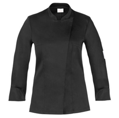 Immagine di Giacca da Chef Celine - da donna - taglia XL - nero - Giblor's [Q8G00188-U32-XL]