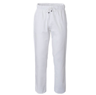 Immagine di Pantalone da cuoco Plutone - taglia S - bianco - Giblor's [Q8P00193-C01-S]