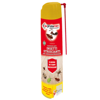 Immagine di Insetticida Spray - con cannuccia - per insetti striscianti - 500 ml - Protemax [PROTE303]