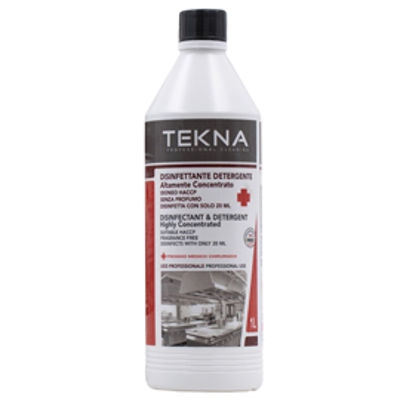 Immagine di Disinfettante detergente - per superfici - super concentrato - 1 lt - Tekna [K007]