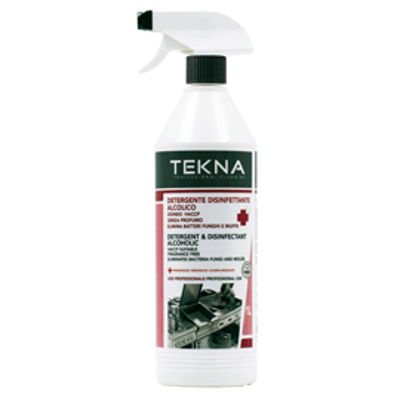 Immagine di Disinfettante detergente alcolico - senza profumo - 1 lt - Tekna [K011]