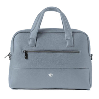 Immagine di Borsa slim Gate Trended - con manici - 41 x 30 x 15 cm - ecopelle - azzurro - InTempo [9216GAT31]