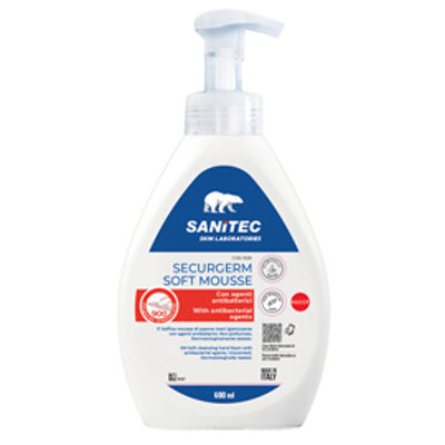 Immagine di Sapone in mousse Securgerm - con antibatterico - 600 ml - Sanitec [San-1029]