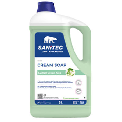 Immagine di Crema di sapone Luxor Green - 5 L - aloe - Sanitec [1081]