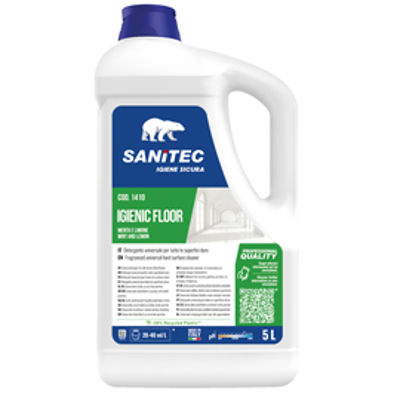 Immagine di Detergente igienic floor - 5 L - menta e limone - Sanitec [San-1410]