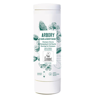 Immagine di Doccia shampoo Linea cortesia - per capelli e corpo - 300 ml - Arbory [AR2030]