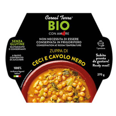 Immagine di Zuppa ceci e cavolo nero - 300 gr - Cereal Terra [0039725]