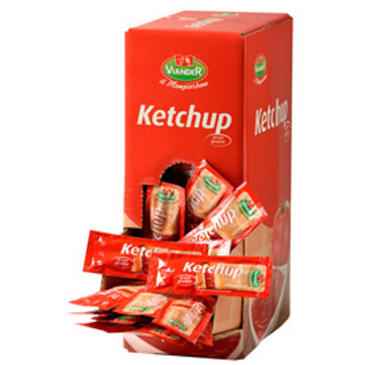 Immagine di Ketchup in bustina monodose - 15 gr - Viander - conf. 250 pezzi [15490]