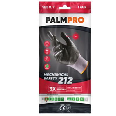 Immagine di Guanti mechanical Safety Palmpro 212 - taglia M - grigio/nero - Icoguanti [NNTD-X212/M(7)]