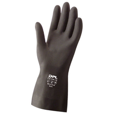 Immagine di Guanti chemical Safety Palmpro 363 - taglia M - nitrile - nero - Icoguanti [ND363/M(7)]