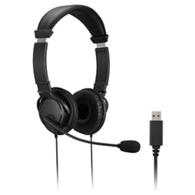 Immagine di Cuffie stereo - con microfono e controllo del volume - connessione USB-A - Kensington [K33065WW]