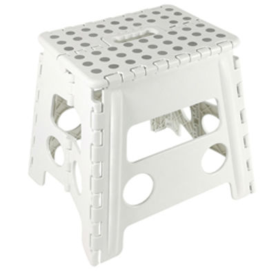 Immagine di Sgabello alto Clic Clac - 30 x 22 x 32 cm - bianco - King Collection [S1407117/B]