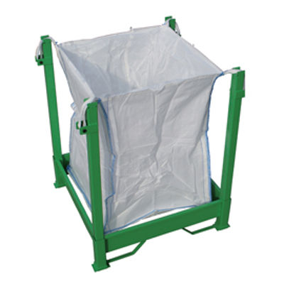 Immagine di Struttura porta Big Bag - con supporti inferiori reggi sacco - verde - Carvel [SBB030]