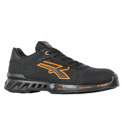 Immagine di Calzatura di sicurezza Bruce - S1P SRC ESD RedLeve - numero 38 - nero/arancione - U-Power [RV20026-38]