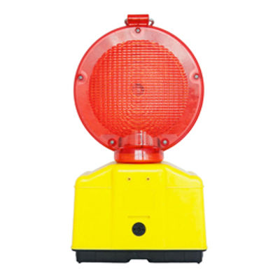 Immagine di Lampeggiante stradale Double Blink Road - LED - giallo fluo/rosso - Velamp [ST088]