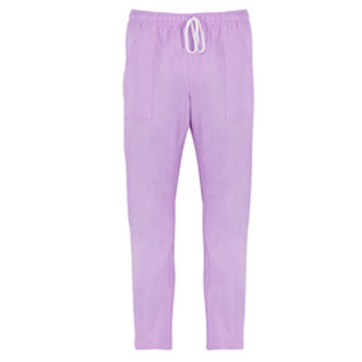 Immagine di Pantalone Pitagora - unisex - 100 cotone - taglia S - lilla chiaro - Giblor's [Q3P00246-C07-S]