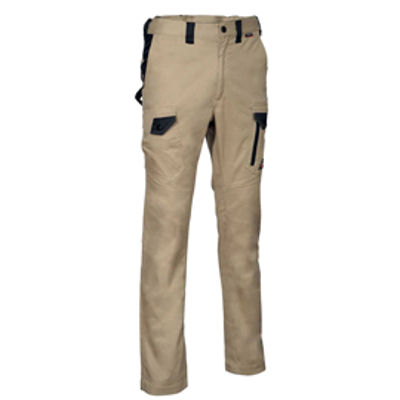 Immagine di Pantalone Jember Super Strech - taglia 50 - corda/nero - Cofra [V567-1-00 - 50]