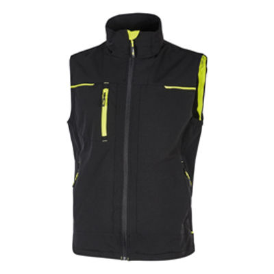 Immagine di Gilet donna Saturn Lady - taglia S - nero/giallo - U-power [PE263BC-S]