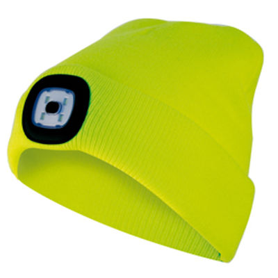 Immagine di Cappellino Lighthouse - con LED ricaricabile - taglia unica - giallo - Velamp [CAP07]