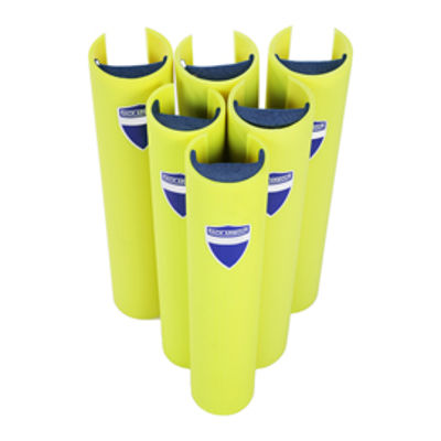 Immagine di Protezione per scaffalature - per montanti larghi 88-100 mm - H 60 cm - giallo fluo - Rack Armour [RAP88/LY]