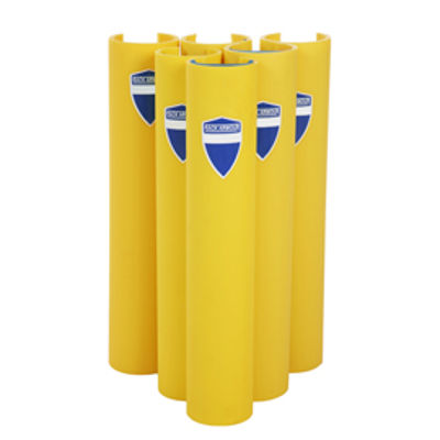 Immagine di Protezione per scaffalature - per montanti larghi 70-87 mm - H 60 cm - giallo - Rack Armour [RAP70/Y]