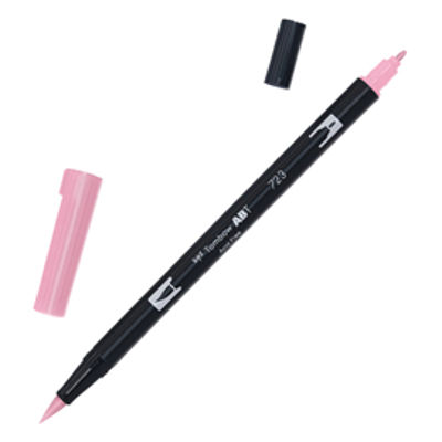 Immagine di Pennarello Dual Brush 723 - pink - Tombow [PABT-723]