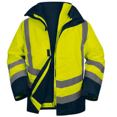 Immagine di Parka 5 in 1 Optimum 3 alta visibilitA' - taglia M - giallo fluo - Deltaplus [OPTI3JMTM]