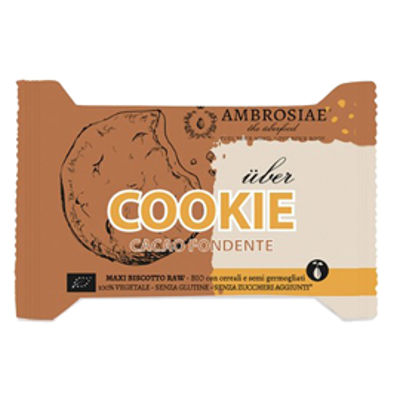 Immagine di Cookies - 35 gr - cacao fondente - Ambrosiae - conf. 15 pezzi [0038994]