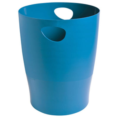 Immagine di Cestino gettacarte Ecobin Bee Blue - 15 L - turchese - Exacompta [45384D]