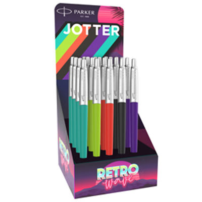 Immagine di Penna sfera Jotter Original RetrO' - colori assortiti - Parker - expo 20 pezzi [2186316]