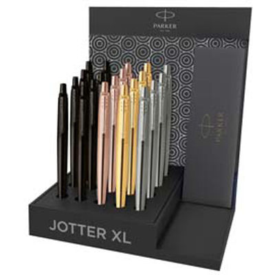 Immagine di Penna a sfera Jotter XL Monochrome - colori assortiti - Parker - expo 20 pezzi [2128857]