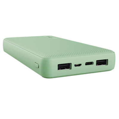 Immagine di Powerbank da 20.000 mAh ad alta capacitA' Primo Verde _Trust [25027]