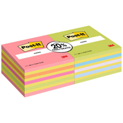 Immagine di Cubo foglietti Post-it  Standard - 76 x 76 mm - colori assortiti rosa guava/verde lime - Post-it  - conf. 2 cubi [7100172393]