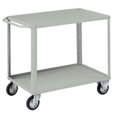 Immagine di Carrello da lavoro - 2 vasche da 93 x 600 cm - 104 x 60 x 86,5 cm - grigio - Tecnotelai [C036G]