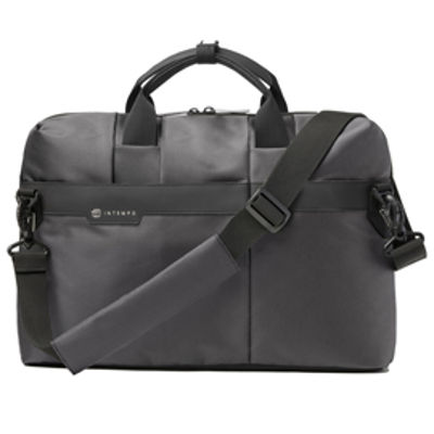 Immagine di Borsa Office Bag Job slim - 43 x 33 x 10 cm - tessuto tecnico - antracite - In Tempo [9216JBL34]