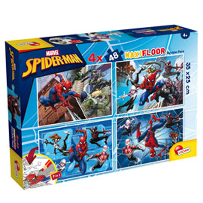 Immagine di Puzzle maxi - Marvel ''Spiderman'' - 4 x 48 pezzi - Lisciani [100385]