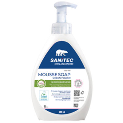 Immagine di Sapone in mousse Green Power - 600 ml - Sanitec [4005]