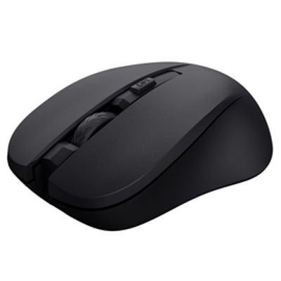 Immagine di Mouse ottico silenzioso wireless Mydo - nero-Trust [25084]