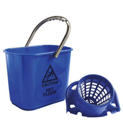 Immagine di Secchio Polar - con strizzatore - 15 L - blu - Perfetto [26545]