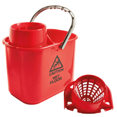 Immagine di Secchio Polar - con strizzatore - 15 L - rosso -  30 x 27 x 37 cm - Perfetto [26546]