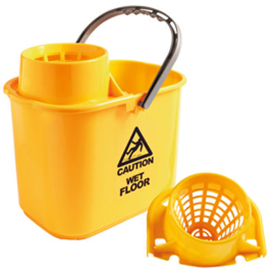 Immagine di Secchio Polar - con strizzatore - 15 L - giallo - Perfetto [26547]