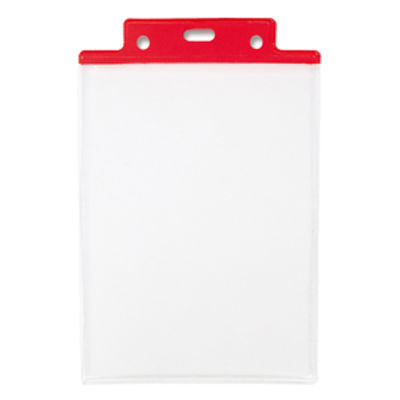 Immagine di Portanome Pass 6S-P - 10 x 15 cm (A6) - PVC - rosso - Sei Rota - conf. 50 pezzi [31821612]