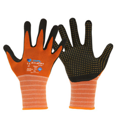 Immagine di Guanti mechanical Safety Palmpro Xtraflex Prime 213 -  taglia L - arancione/nero - Icoguanti [NNTDO213-L(8)]