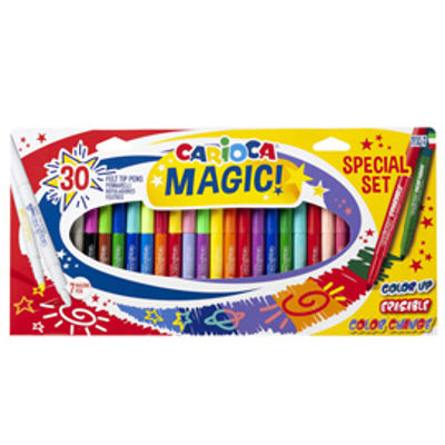 Immagine di Pennarello Magic Markers - punta 6 mm - colori assortiti - Carioca - conf. 30 pezzi [43183]