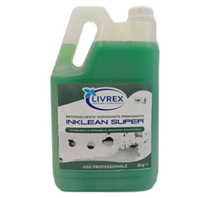 Immagine di Detergente sgrassatore Inklean Super menta tanica 5kg Livrex [LX3062]