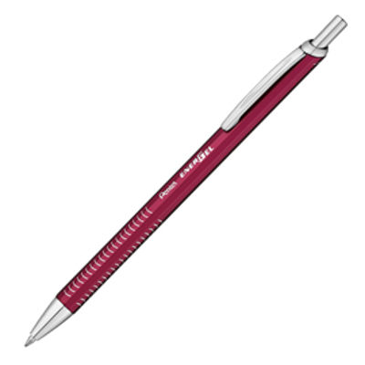 Immagine di Penna roller EnerGel Metal Slim - punta 0,7 mm - fusto rosso - Pentel [BL447B-A]