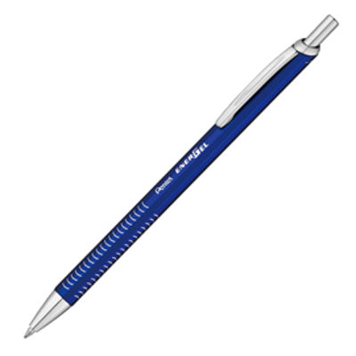 Immagine di Penna roller EnerGel Metal Slim - punta 0,7 mm - fusto blu - Pentel [BL447C-A]